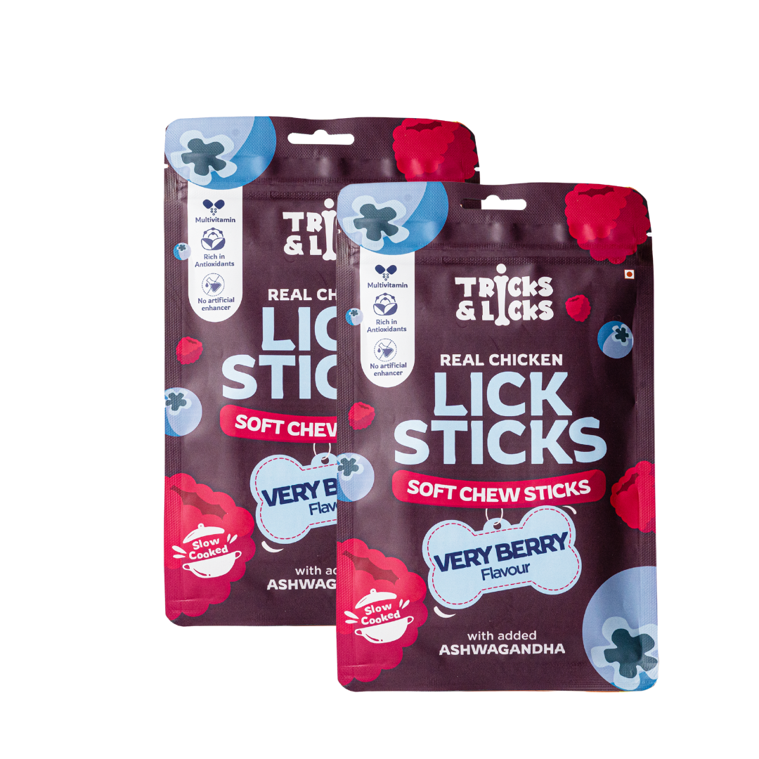 Lick Sticks Very Berry Soft & Chewy Dog Treats 70g